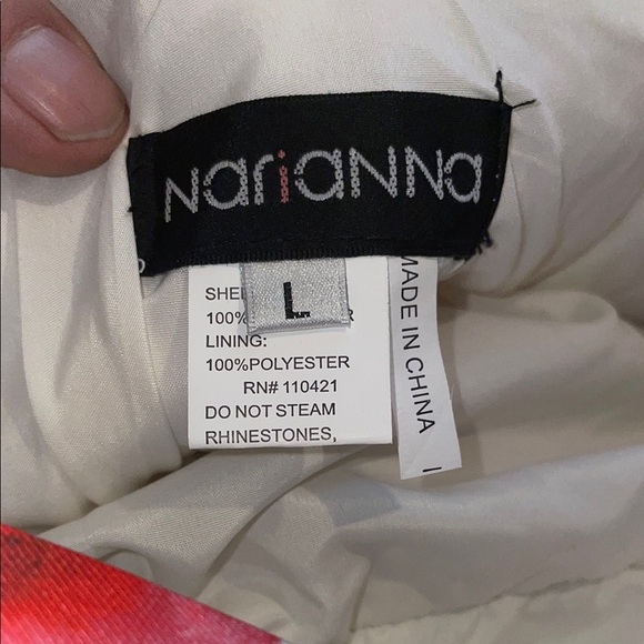 Narianna Formal‎ Red and White Dress - Picture 9 of 9